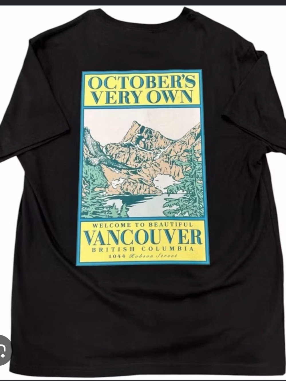 NWT Exclusive OVO Black Long Sleeve Vancouver Graphic Tee